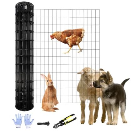 4 Black Welded Wire Fence