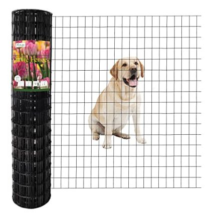 Black Welded Wire Fence Panels