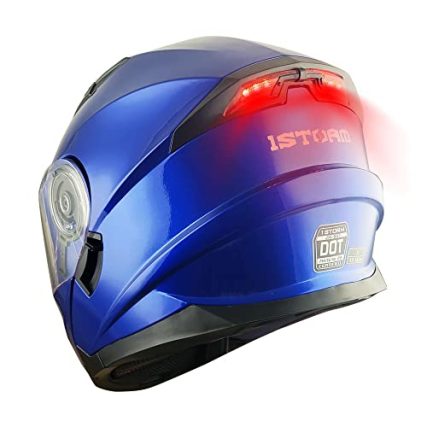 Blue Full Face Motorcycle Helmet