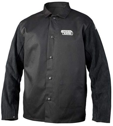Leather Sleeved Welding Jacket
