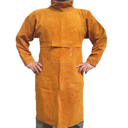 Leather Welding Apron With Sleeves