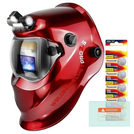 Red Welding Helmet