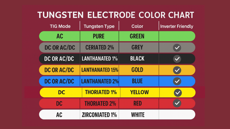 Types of Tungsten Electrodes