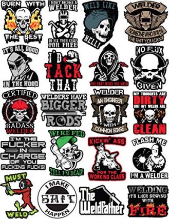 Weld Helmet Stickers