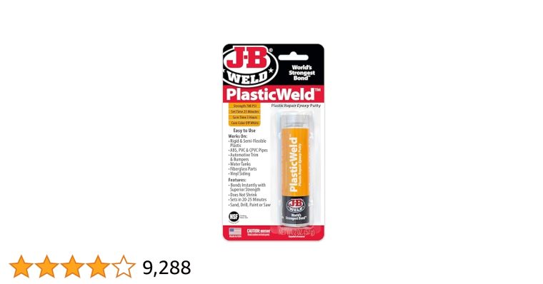 Will J B Weld Work on Plastic